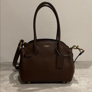 Coach Dark Brown Leather Satchel